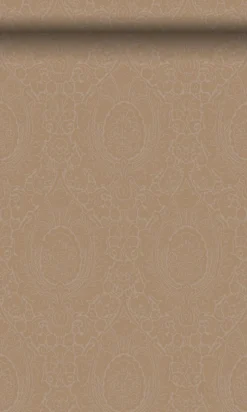 Origin Wallcoverings papier peint ornement taupe et bronze brillant - 53 cm x 10.05 m - 345429