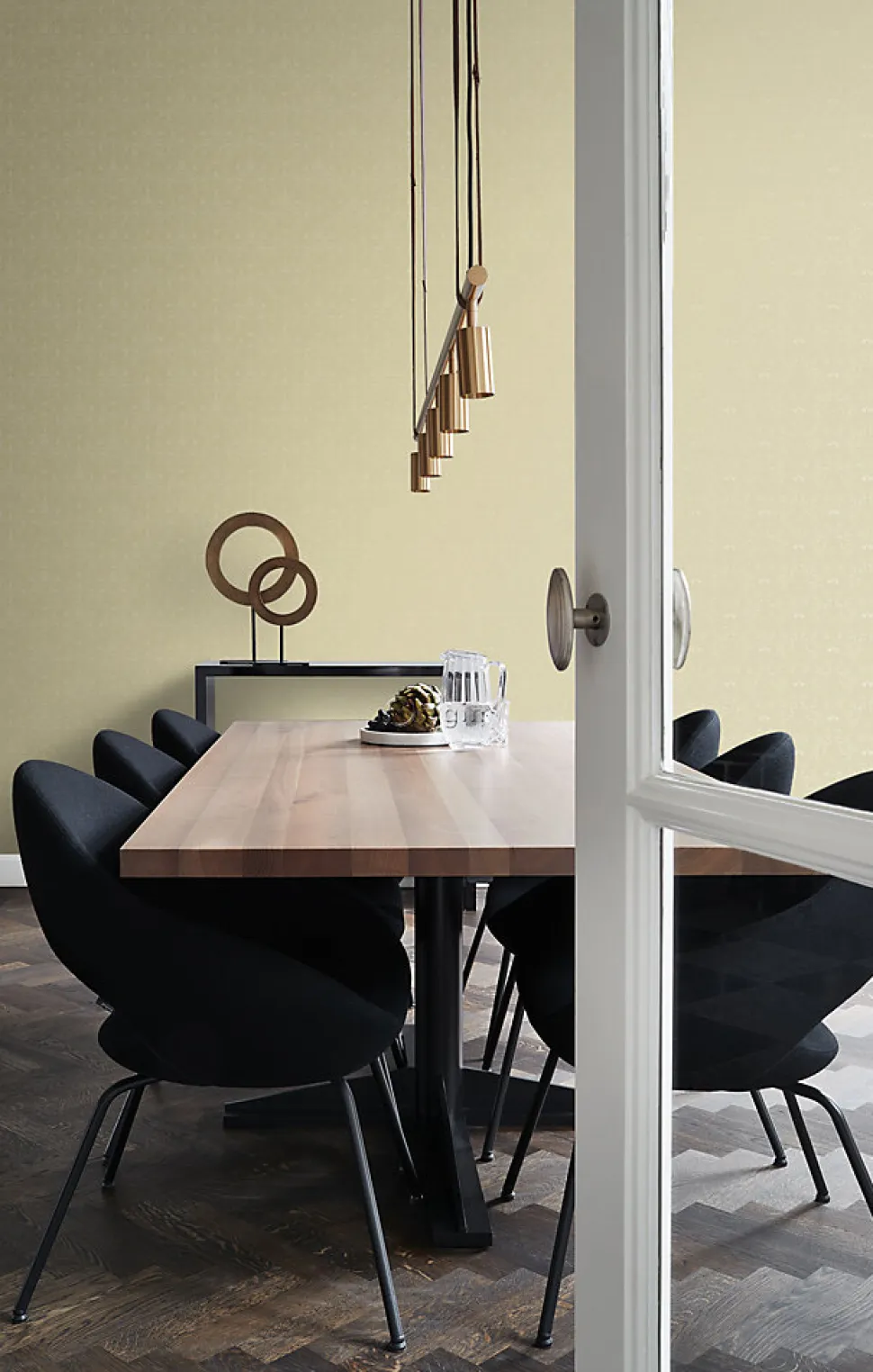 Origin Wallcoverings papier peint ornement or brillant - 53 cm x 10.05 m - 346532