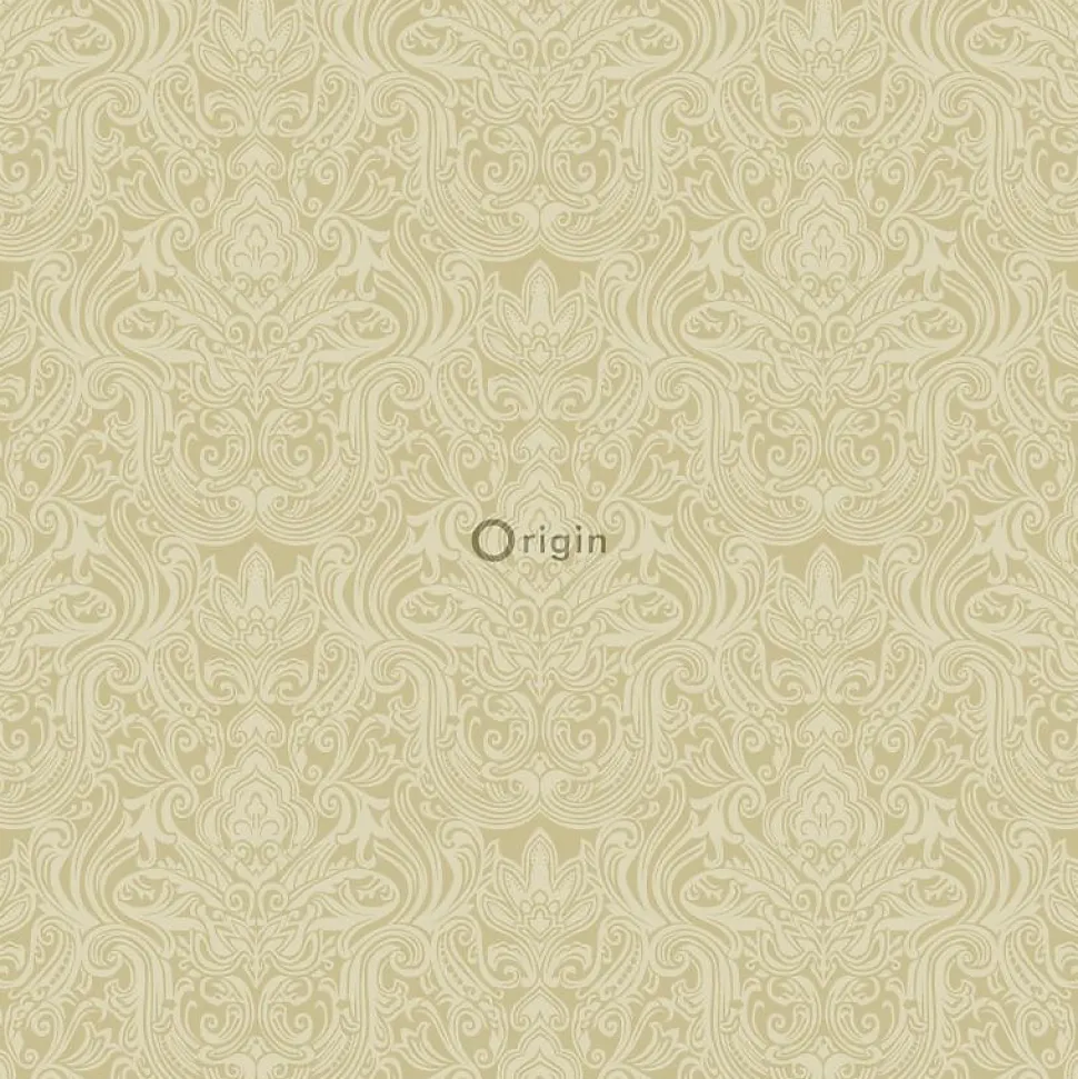 Origin Wallcoverings papier peint ornement or brillant - 53 cm x 10.05 m - 346532