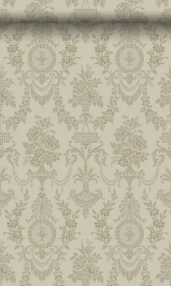 Origin Wallcoverings papier peint ornement taupe - 53 cm x 10.05 m - 326136