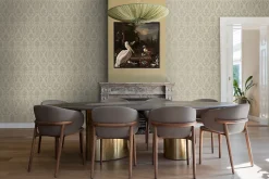 Origin Wallcoverings papier peint ornement taupe - 53 cm x 10.05 m - 326136