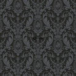 Origin Wallcoverings papier peint ornement noir - 53 cm x 10.05 m - 346218