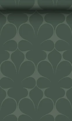 Origin Wallcoverings papier peint ornement vert foncé - 50 x 900 cm - 347924