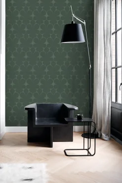 Origin Wallcoverings papier peint ornement vert foncé - 50 x 900 cm - 347924