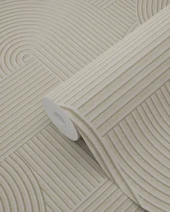 Origin Wallcoverings papier peint graphique 3D sable beige - 53 cm x 10.05 m - 348015