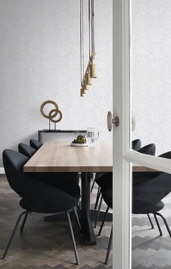 Origin Wallcoverings papier peint ornement gris clair - 53 cm x 10.05 m - 347305