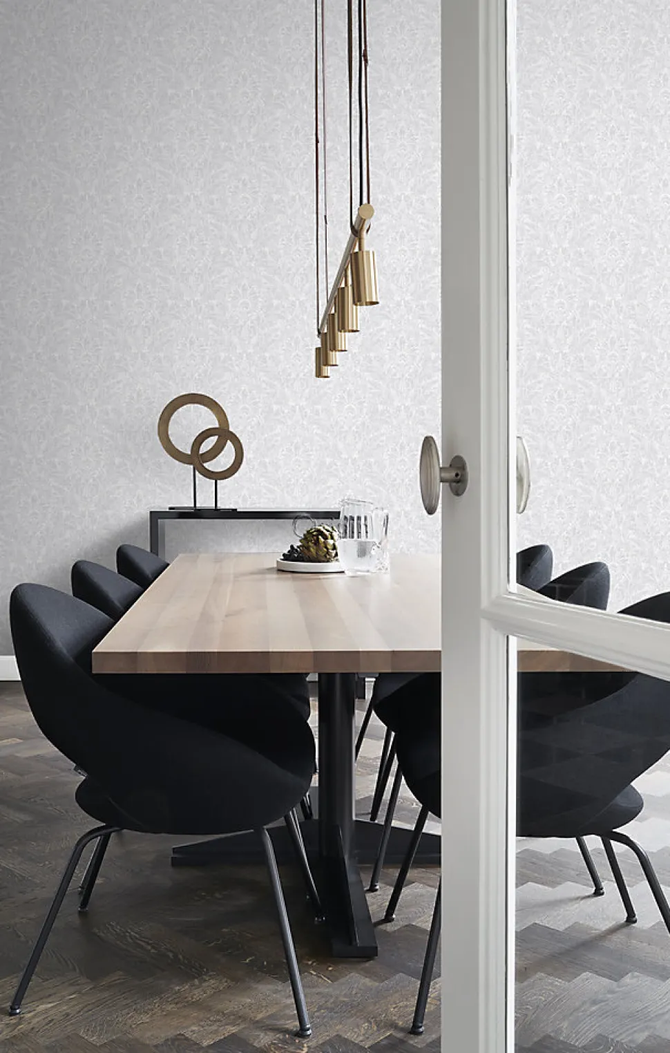 Origin Wallcoverings papier peint ornement gris clair - 53 cm x 10.05 m - 347305