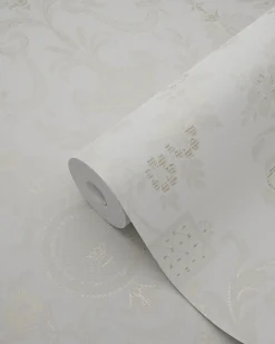 Origin Wallcoverings papier peint ornement blanc - 53 cm x 10.05 m - 326134