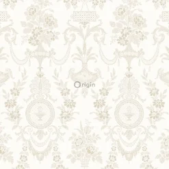 Origin Wallcoverings papier peint ornement blanc - 53 cm x 10.05 m - 326134