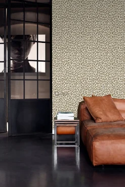 Origin Wallcoverings papier peint peau de léopard beige - 53 cm x 10.05 m - 347427