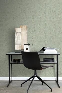 Origin Wallcoverings papier peint motif de carrellages avec imitation peau de serpent gris pâle - 53 cm x 10.05 m - 347784