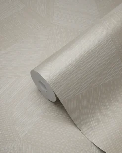 Origin Wallcoverings papier peint graphique 3D blanc cassé - 53 cm x 10.05 m - 347986