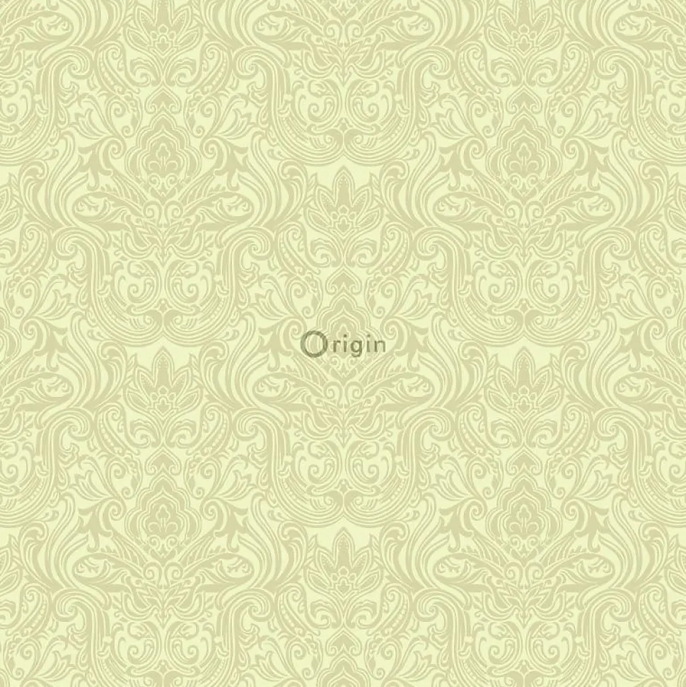 Origin Wallcoverings papier peint ornement vert - 53 cm x 10.05 m - 346531