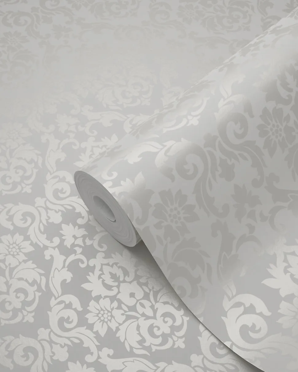 Origin Wallcoverings papier peint ornement blanc - 53 cm x 10.05 m - 346201