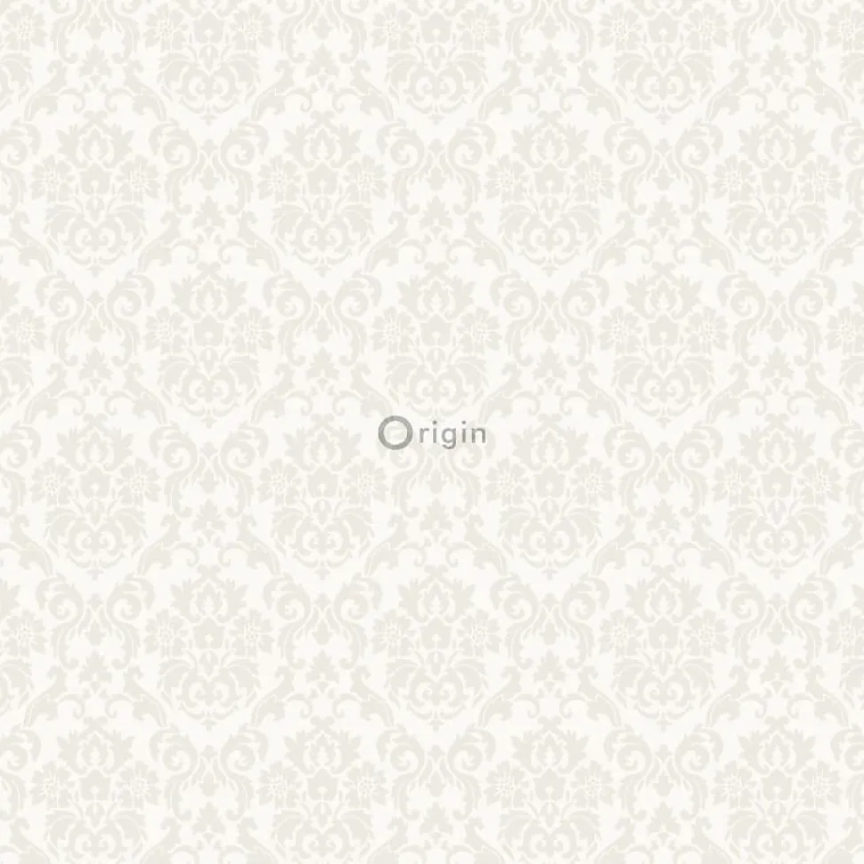 Origin Wallcoverings papier peint ornement blanc - 53 cm x 10.05 m - 346201