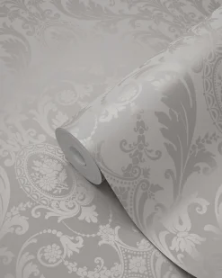 Origin Wallcoverings papier peint ornement gris - 53 cm x 10.05 m - 346217
