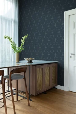 Origin Wallcoverings papier peint ornement bleu foncé - 50 x 900 cm - 347925