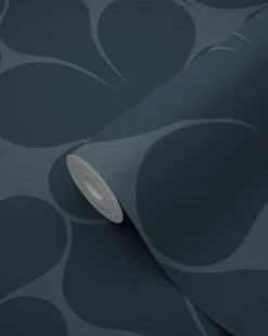 Origin Wallcoverings papier peint ornement bleu foncé - 50 x 900 cm - 347925