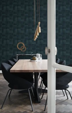 Origin Wallcoverings papier peint motif en peau d'animal encre bleu - 53 cm x 10.05 m - 347800