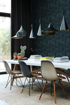 Origin Wallcoverings papier peint motif en peau d'animal encre bleu - 53 cm x 10.05 m - 347800