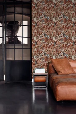 Origin Wallcoverings papier peint motif figurativ brun rouille - 53 cm x 10.05 m - 347420