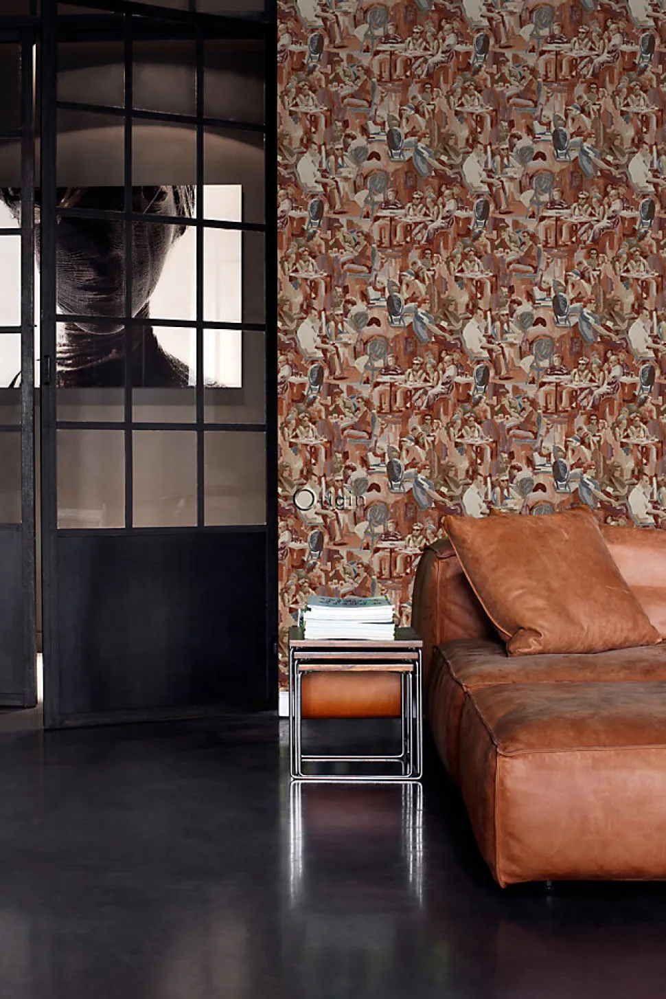 Origin Wallcoverings papier peint motif figurativ brun rouille - 53 cm x 10.05 m - 347420