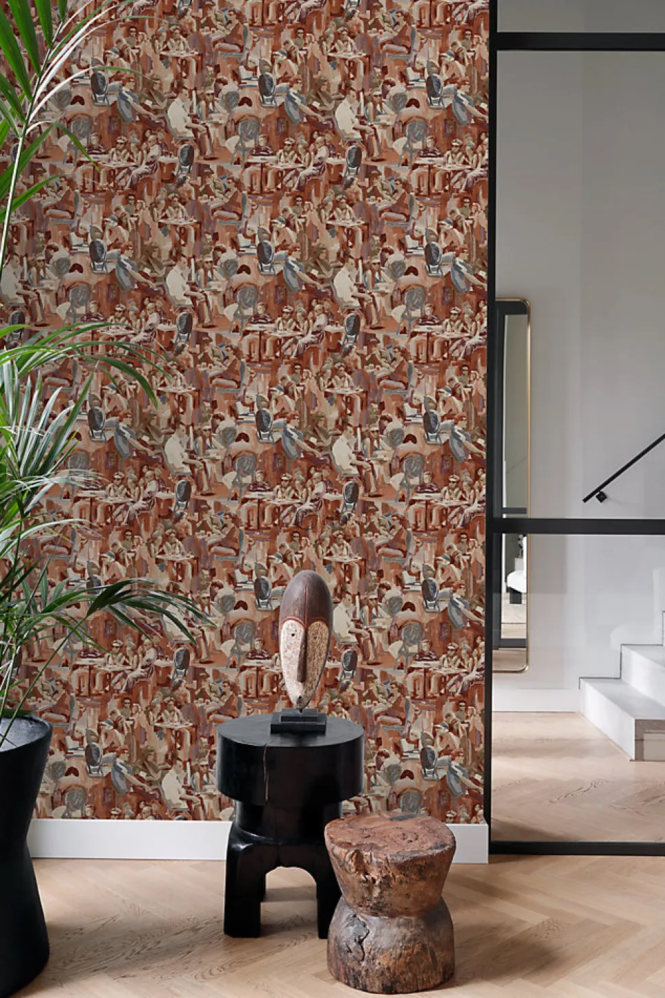 Origin Wallcoverings papier peint motif figurativ brun rouille - 53 cm x 10.05 m - 347420