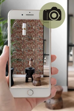 Origin Wallcoverings papier peint motif figurativ brun rouille - 53 cm x 10.05 m - 347420