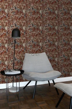 Origin Wallcoverings papier peint motif figurativ brun rouille - 53 cm x 10.05 m - 347420