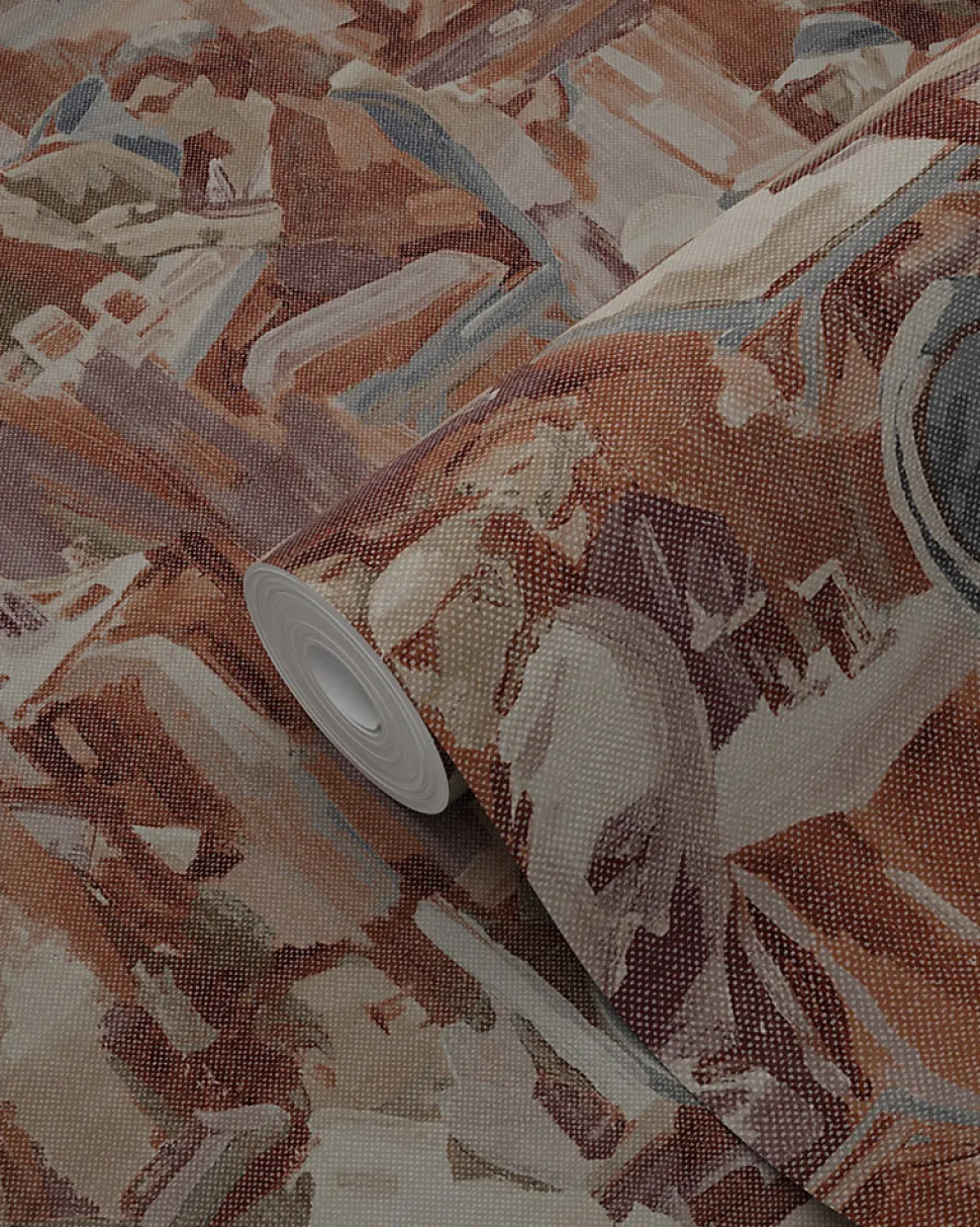 Origin Wallcoverings papier peint motif figurativ brun rouille - 53 cm x 10.05 m - 347420