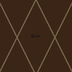Origin Wallcoverings papier peint à carreaux brun mat et bronze brillant - 53 cm x 10.05 m - 345717