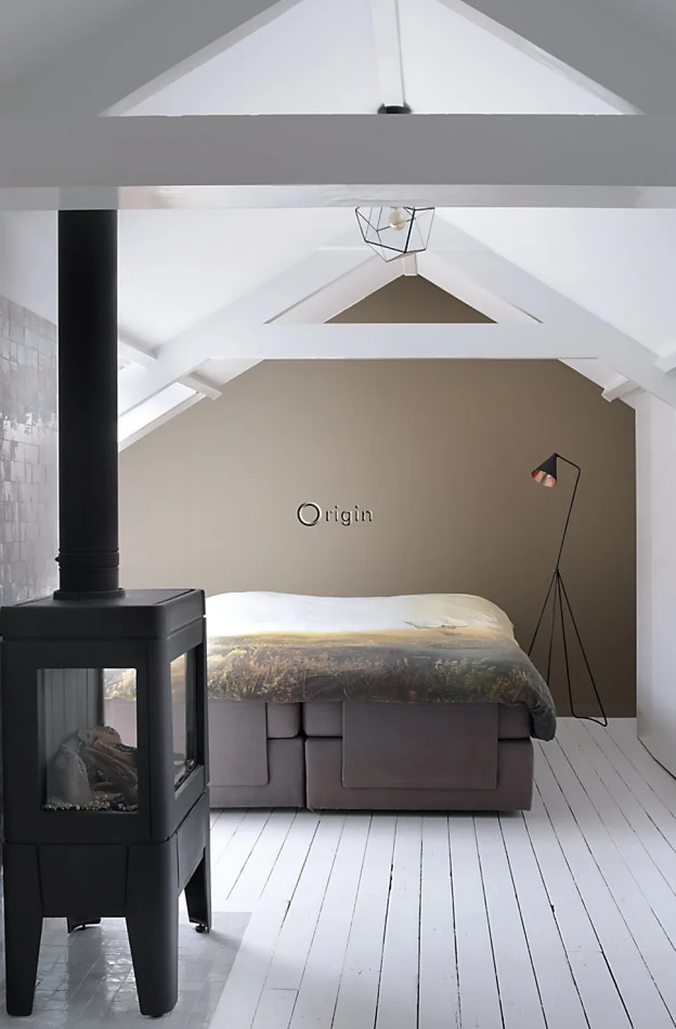 Origin Wallcoverings papier peint uni bronze brillant - 53 cm x 10.05 m - 345707