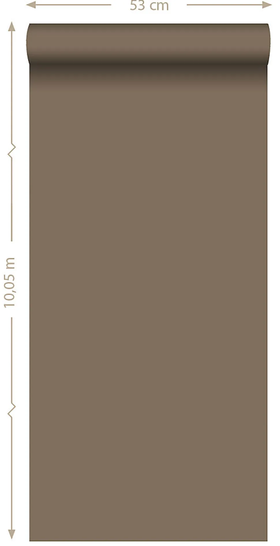 Origin Wallcoverings papier peint uni bronze brillant - 53 cm x 10.05 m - 345707