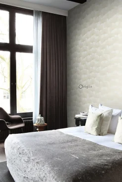 Origin Wallcoverings papier peint feuilles de ginkgo beige et or - 53 cm x 10.05 m - 347730