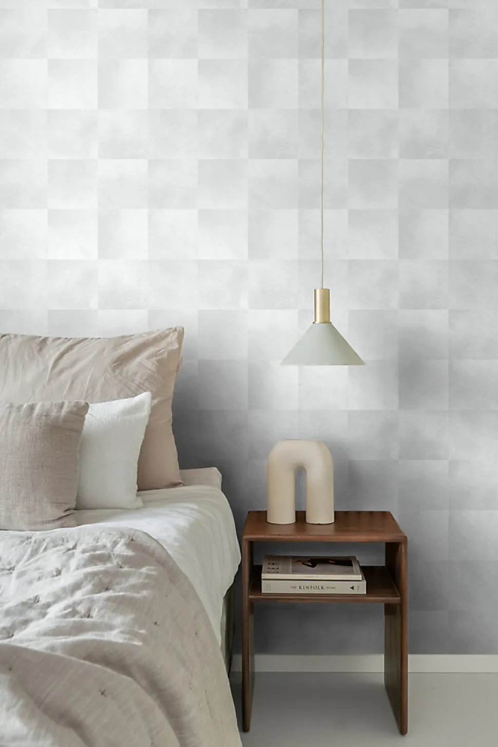Origin Wallcoverings papier peint peau d'animal avec texture de fourrure gris chaud clair - 53 cm x 10.05 m - 347485