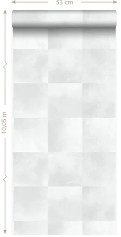 Origin Wallcoverings papier peint peau d'animal avec texture de fourrure gris chaud clair - 53 cm x 10.05 m - 347485