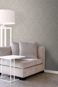 Origin Wallcoverings papier peint ornement taupe clair - 53 cm x 10.05 m - 347037