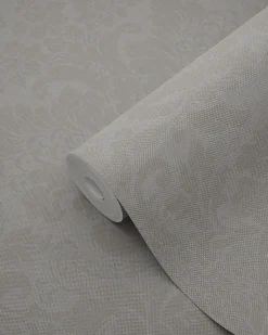 Origin Wallcoverings papier peint ornement taupe clair - 53 cm x 10.05 m - 347037
