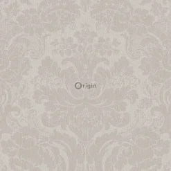 Origin Wallcoverings papier peint ornement taupe clair - 53 cm x 10.05 m - 347037