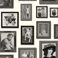 Origin Wallcoverings papier peint motif pictural noir et blanc - 53 cm x 10.05 m - 347462