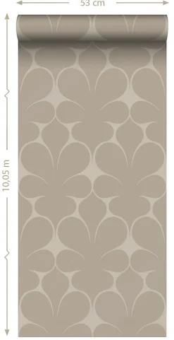 Origin Wallcoverings papier peint ornement beige - 50 x 900 cm - 347922