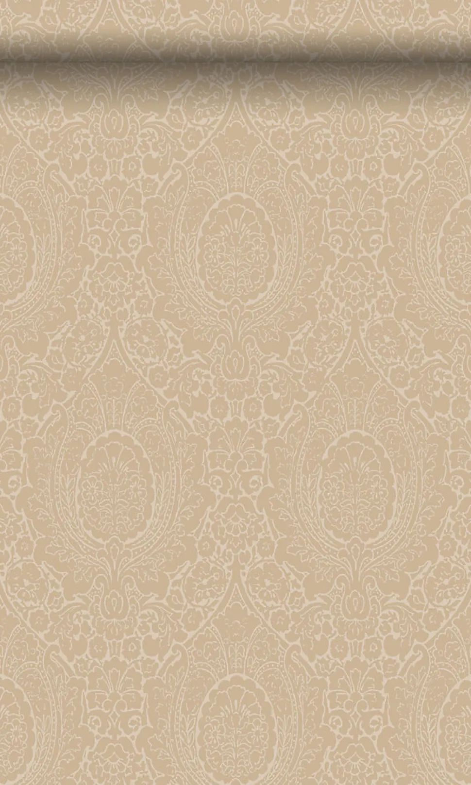 Origin Wallcoverings papier peint ornement beige champagne - 53 cm x 10.05 m - 345427