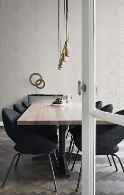 Origin Wallcoverings papier peint ornement taupe - 53 cm x 10.05 m - 346211