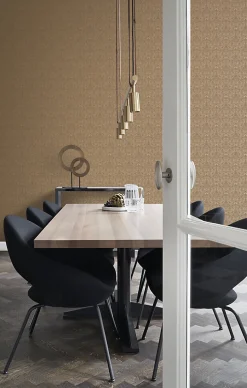 Origin Wallcoverings papier peint ornement bronze brillant - 53 cm x 10.05 m - 346533