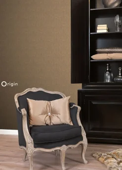 Origin Wallcoverings papier peint ornement bronze brillant - 53 cm x 10.05 m - 346533