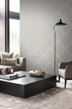 Origin Wallcoverings papier peint ornement taupe - 53 cm x 10.05 m - 345915