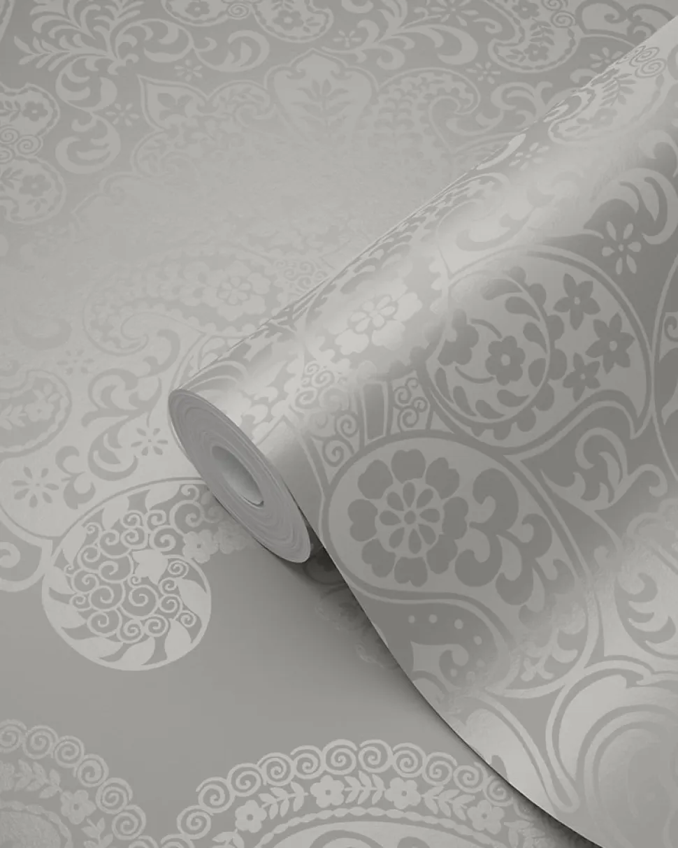 Origin Wallcoverings papier peint ornement taupe - 53 cm x 10.05 m - 345915