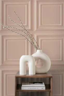 Origin Wallcoverings papier peint lambris vieux rose - 53 cm x 10.05 m - 347829
