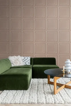 Origin Wallcoverings papier peint lambris vieux rose - 53 cm x 10.05 m - 347829