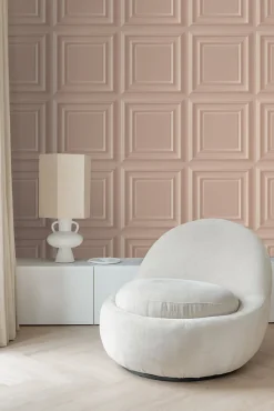 Origin Wallcoverings papier peint lambris vieux rose - 53 cm x 10.05 m - 347829